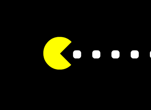 pacman eating