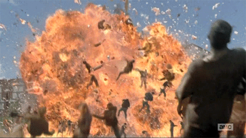 the walking dead explosion