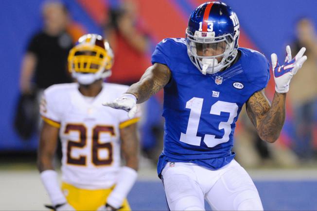 Odell Beckham Jr giants football redskins NFL week 3