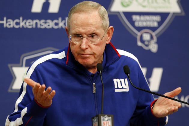 Tom Coughlin NY Giants coach Bleacher Report
