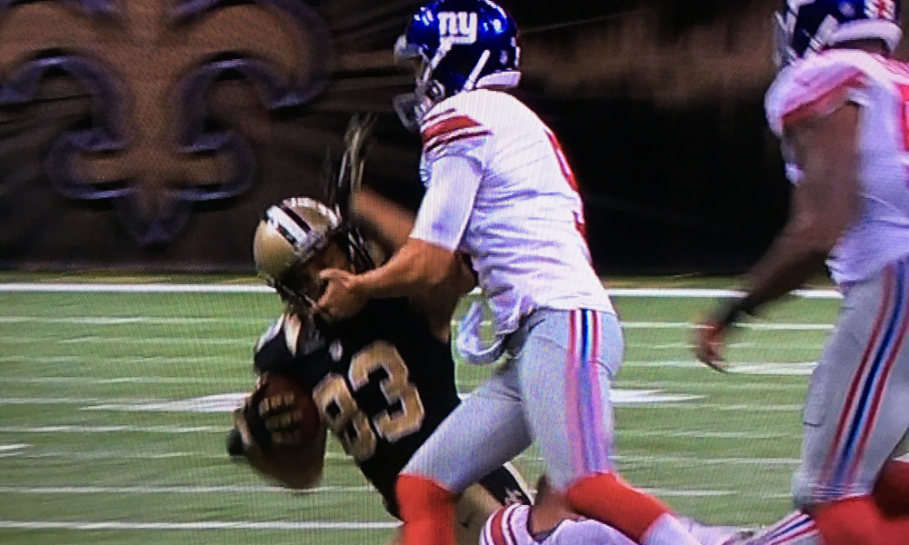 brad wing giants saints willie snead NFL week 8