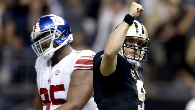 drew brees saints giants 2015 week 8