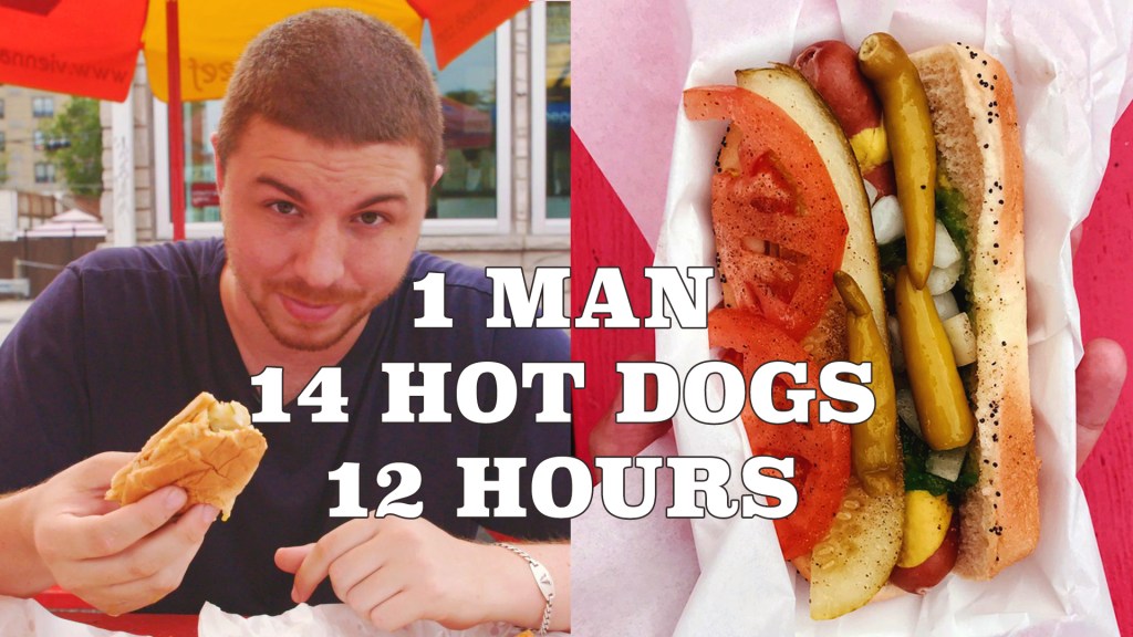 Guy Tries 14 Chicago Hot Dogs in One Day to Decide Which is Best in All of&nbsp;Chi-Town