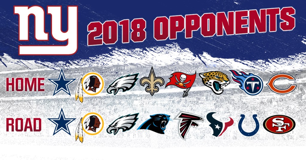 ny giants 2018 opponents