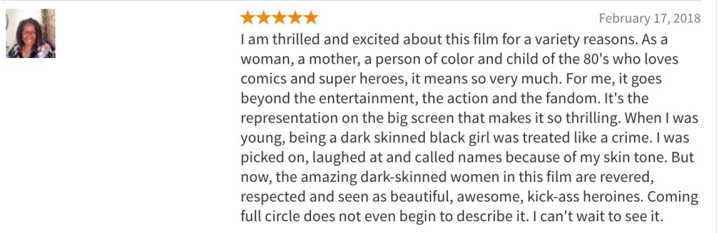 Black Panther Rotten Tomatoes Audience Review