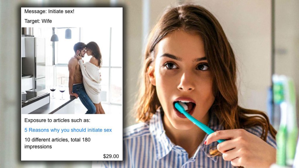 New Ad Technology Convinces Your Wife To Initiate Sex for Less Than&nbsp;$30