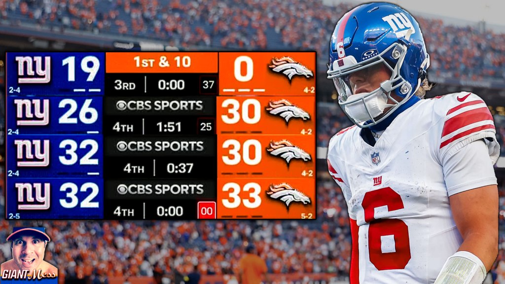 Giants Blow 19-Point Lead in Horrific Collapse vs Broncos + Eagles Preview | Giant&nbsp;Mess